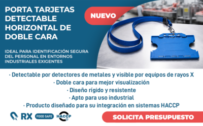 Nuevo Porta Tarjetas Detectable Doble Cara QUASAR DP: Seguridad e Identificación Eficiente en Entornos Industriales