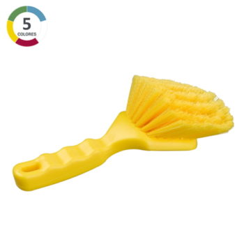 Cepillo mango corto con Cerda ondulada